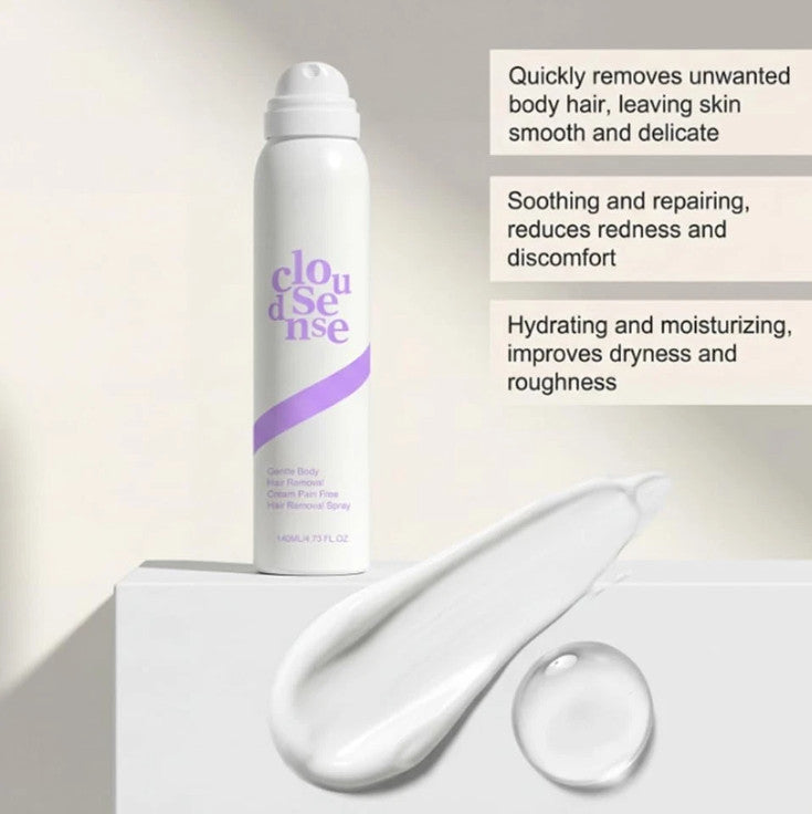 Gentle Hair Removal Foam Spray with Aloe & Hyaluronic Acid - 3X Pack