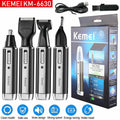 Men's Electric Ear, Nose, Eyebrow & Beard Trimmer Kit - Cordless & Rechargeable