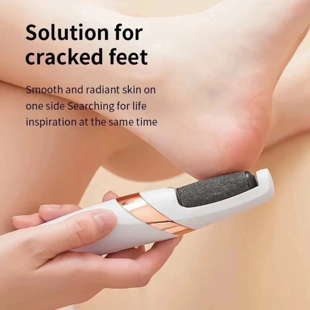 Electric Foot Callus Remover for Pedicure - Rechargeable Foot File with LED Light