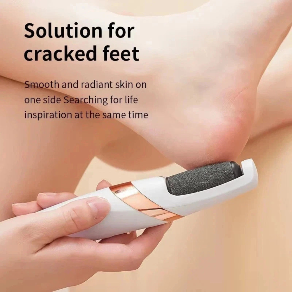 Electric Foot Callus Remover for Pedicure - Rechargeable Foot File with LED Light
