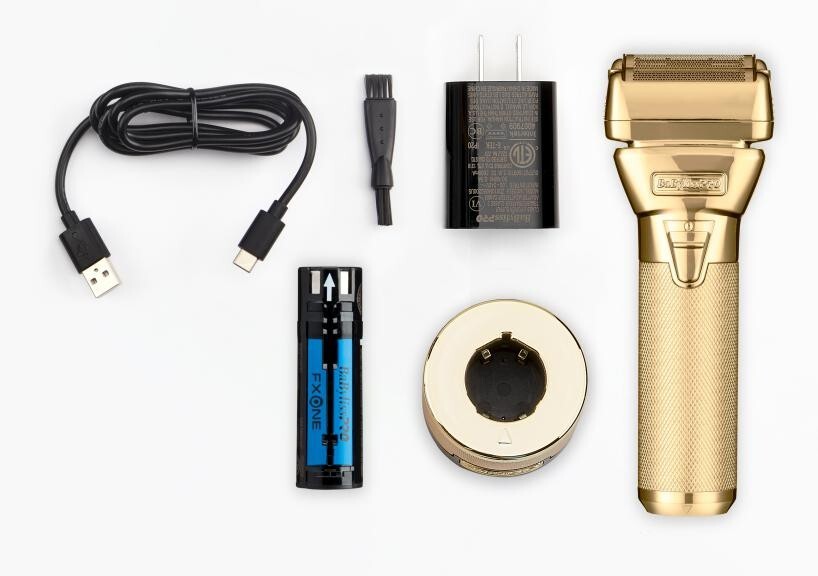 BaBylissPRO GoldFX Double Foil Electric Shaver for Professional Grooming