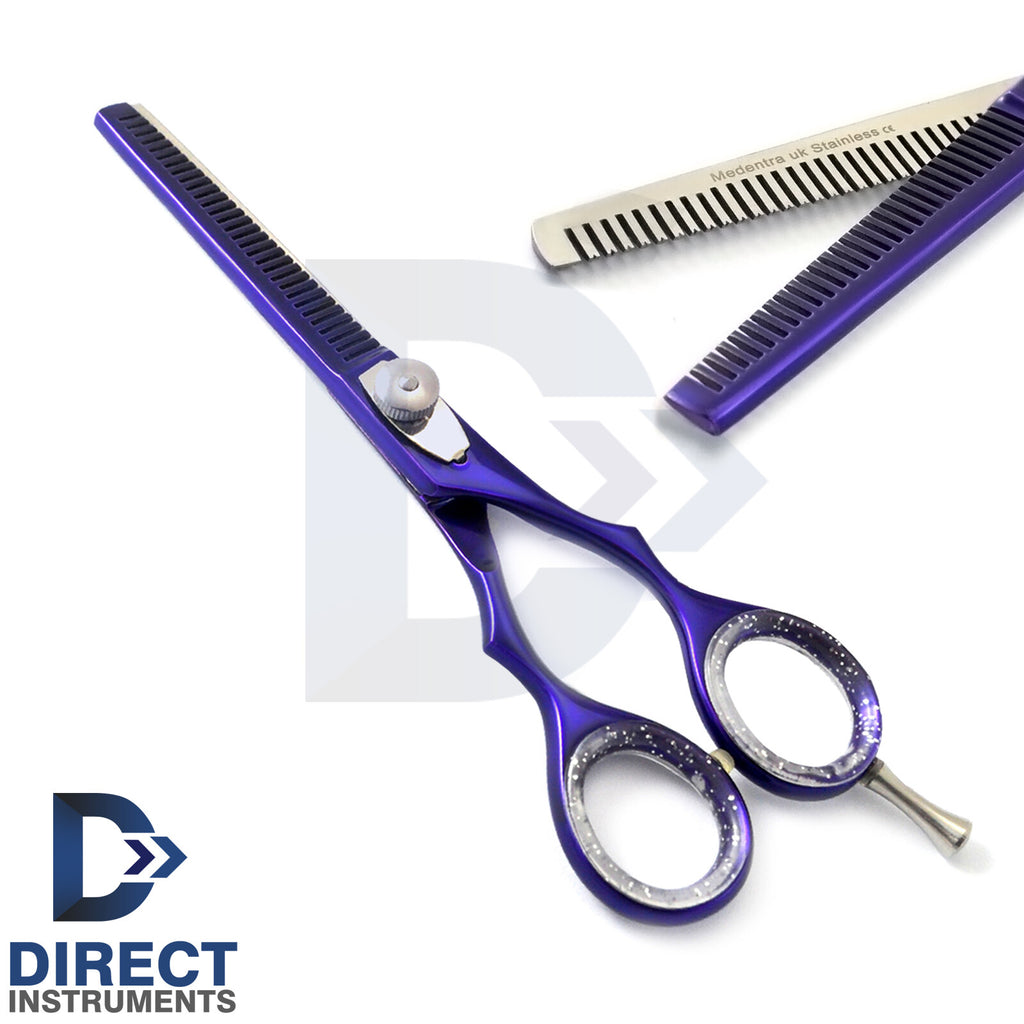 Hairdressing Scissors Thinning Set with Straight Razor & Comb