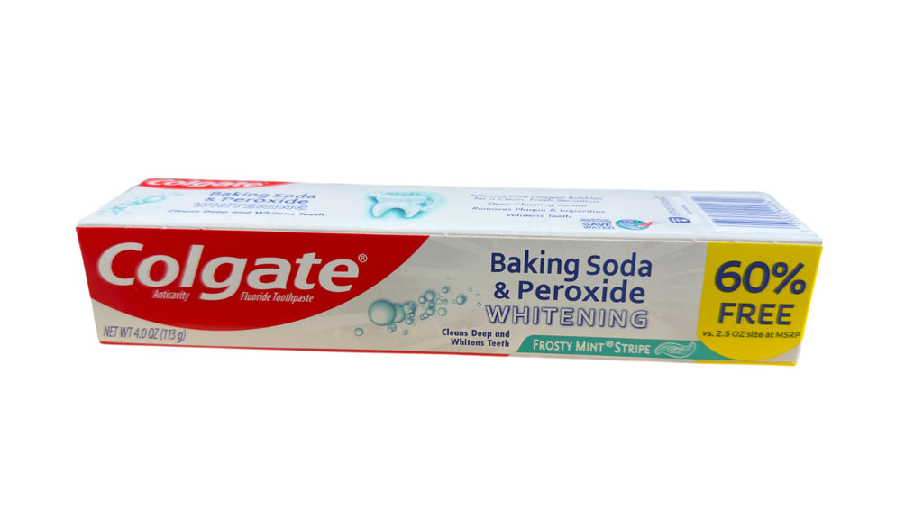 Colgate Baking Soda Peroxide Whitening Toothpaste - Fresh Mint, 4oz, 3 Pack