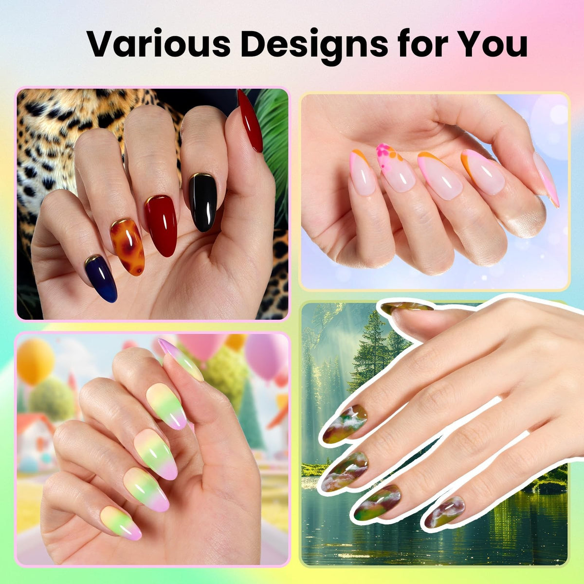 80 Colors Gel Nail Polish Kit with UV Light - Manicure Set & Nail Art Tools