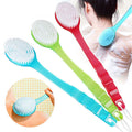 Long Handle Bath Body Brush for Exfoliating & Massage - Soft Bristles, 14 Inch Handle