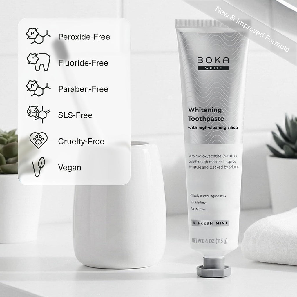 Nano Hydroxyapatite Fluoride-Free Toothpaste 2 Pack - Enamel & Whitening