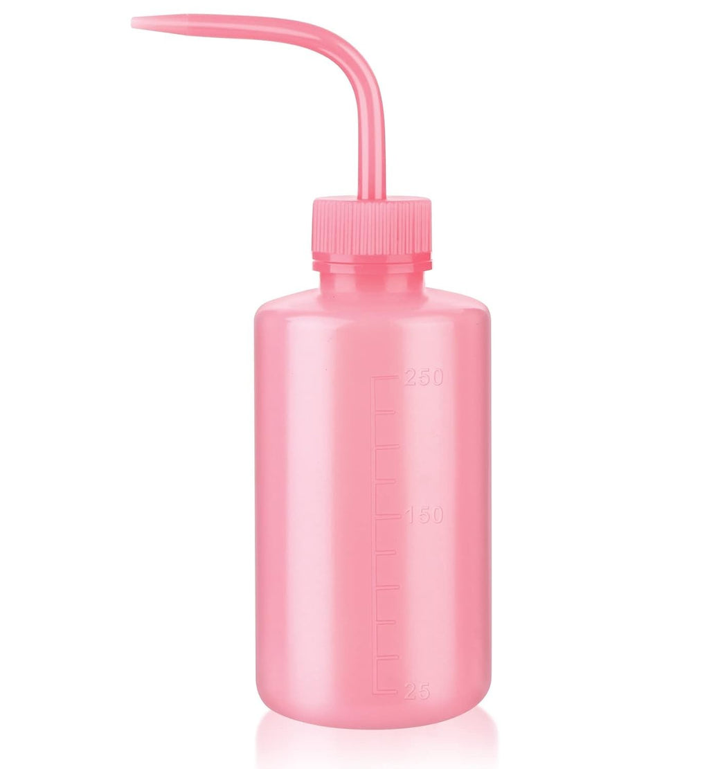 Reusable 250ml Angled Squeeze Bottle - Pink for Watering & Cleaning