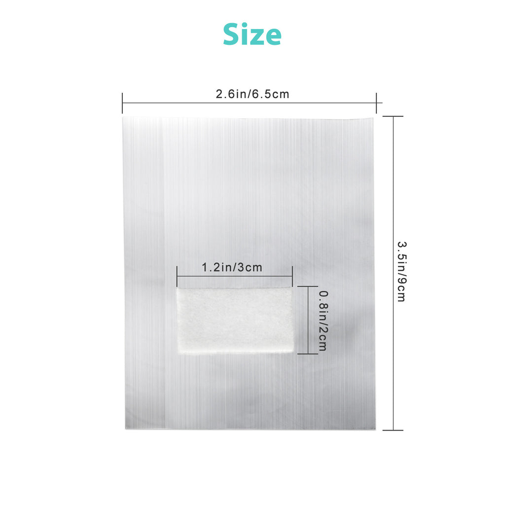 500PCS Nail Foil Wraps for Gel Polish Removal with Cotton Pads