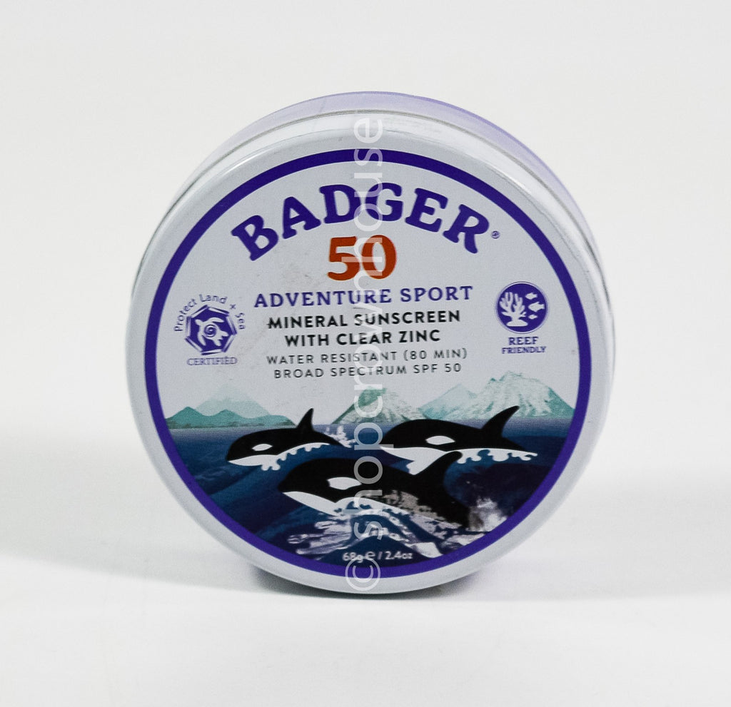 Mineral Sunscreen SPF 50 Clear Zinc Water-Resistant 2.4oz Cream Tin