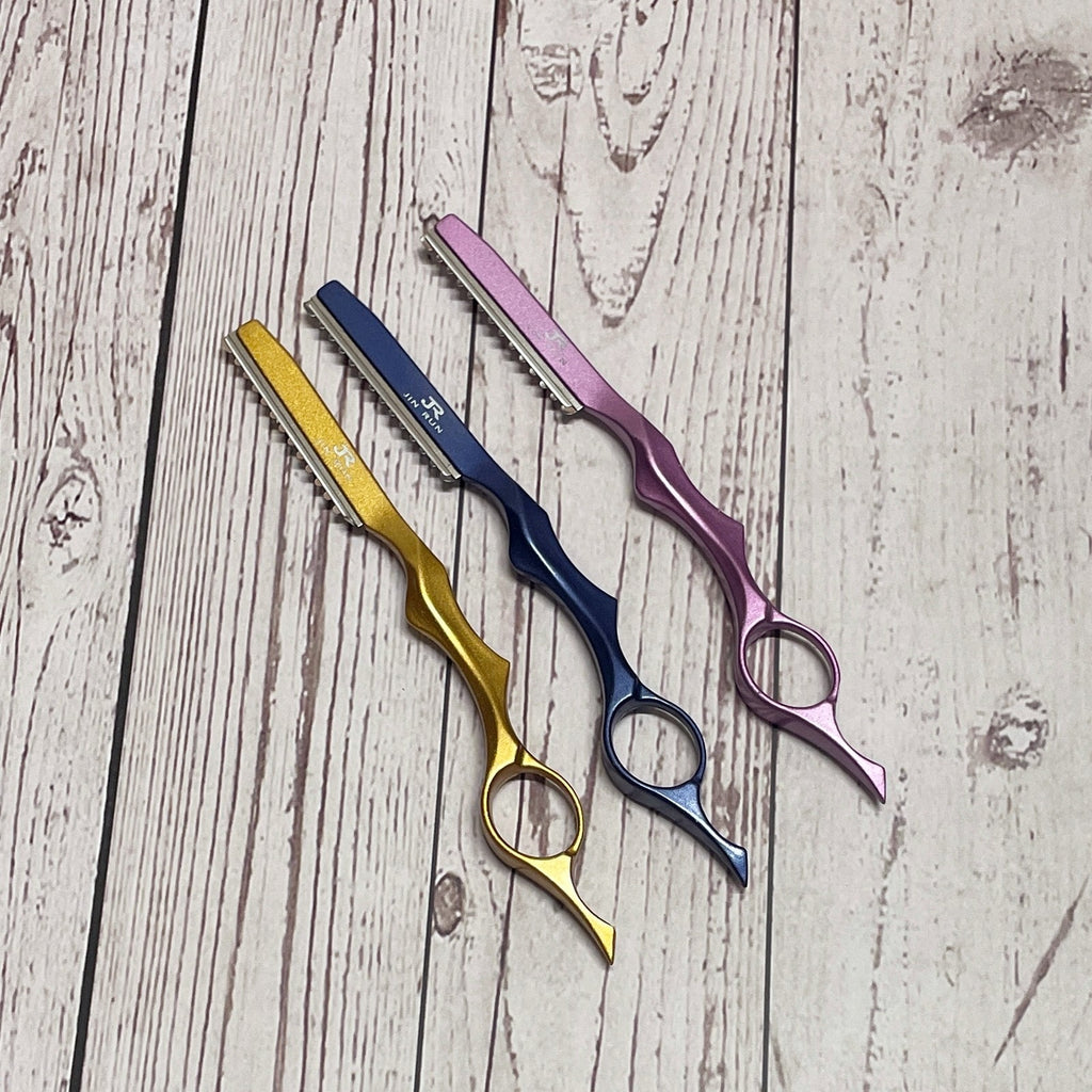 4 Pack Hair Thinning Razors for Texturizing & Styling - Random Colors