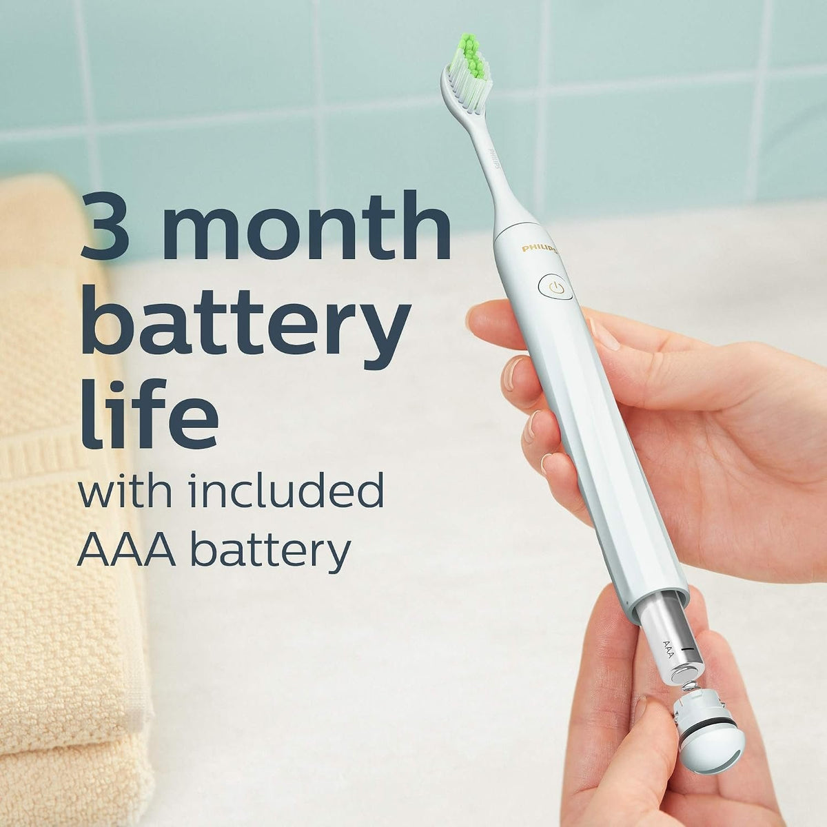 Electric Toothbrush Set with 2 Battery-Powered Sonicare Toothbrushes and Travel Case