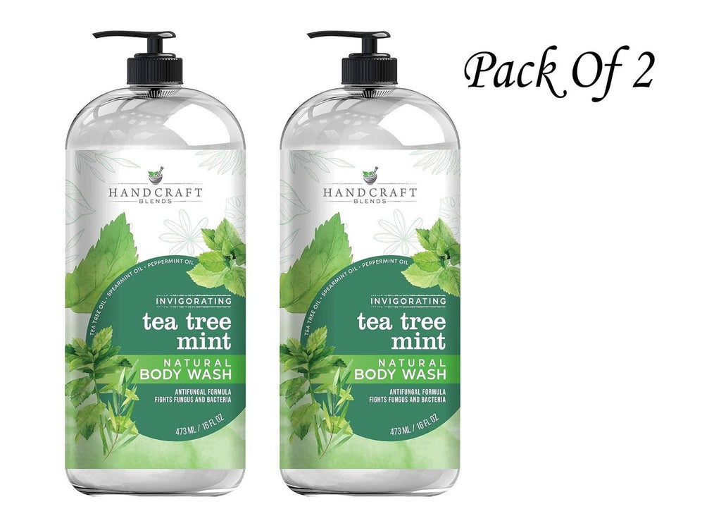Tea Tree Mint Body Wash - Extra Strength Natural Cleansing for Skin & Foot Care