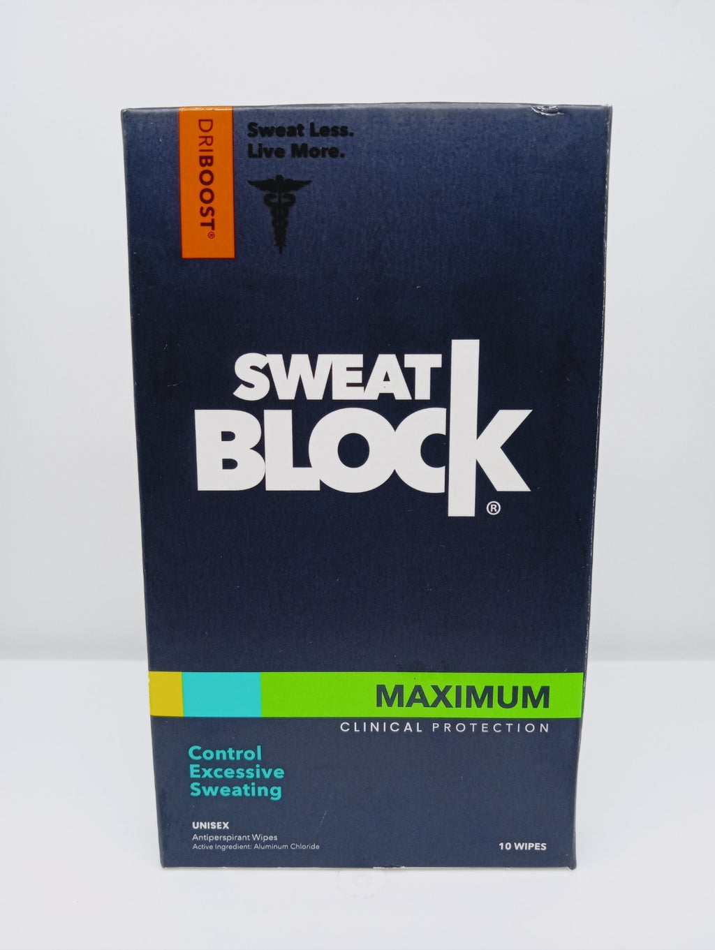 Maximum Strength Antiperspirant Wipes - SweatBlock DriBoost 3-Pack