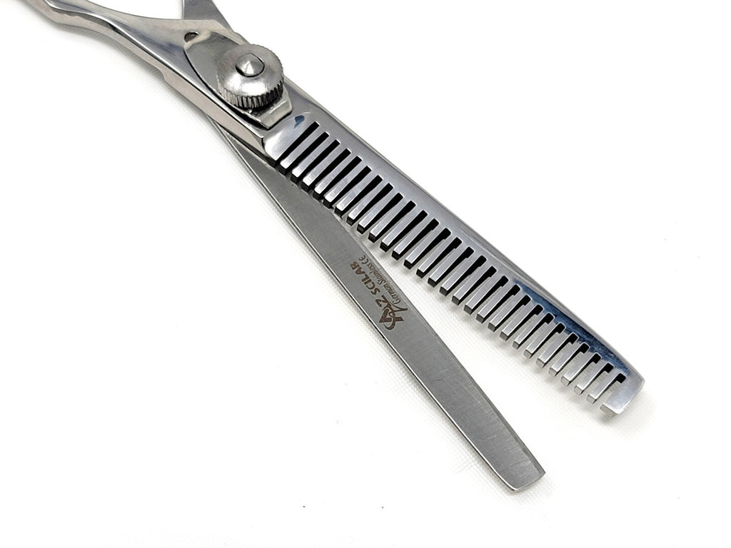 6-Inch Hair Thinning Scissors Barber Shears, Adjustable Tension, Stainless Steel
