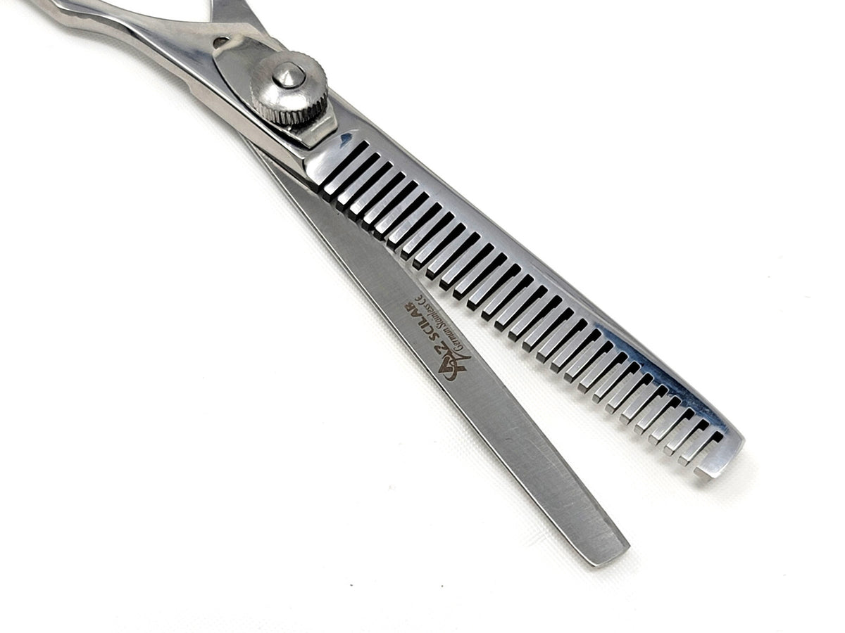 6-Inch Hair Thinning Scissors Barber Shears, Adjustable Tension, Stainless Steel