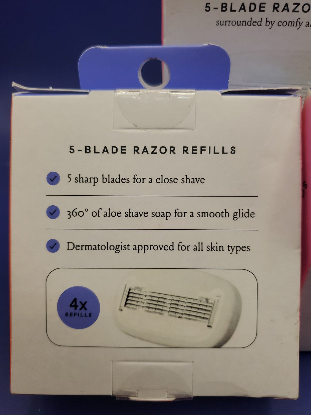 3 Pack Shaving Razor Refill Cartridges - 5-Blade Replacement Heads