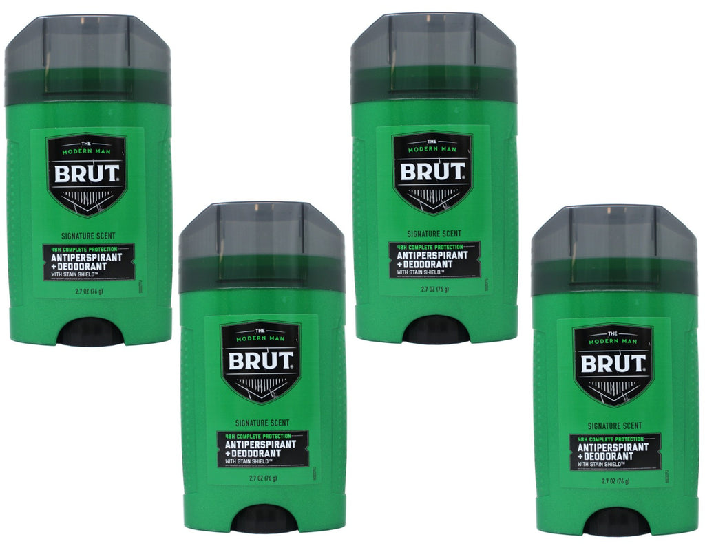 Brut Modern Man Antiperspirant Deodorant 2.7 oz Pack of 4 Signature Scent