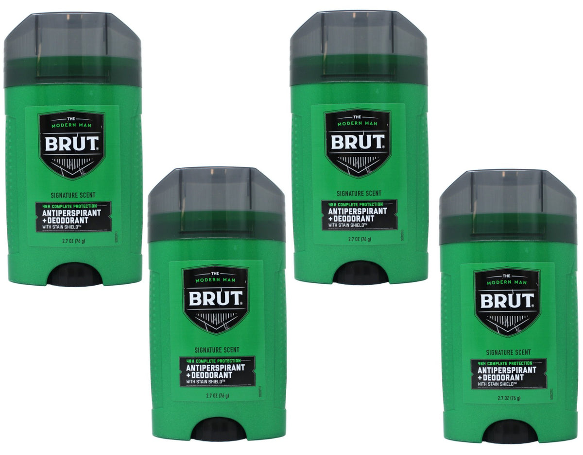 Brut Modern Man Antiperspirant Deodorant 2.7 oz Pack of 4 Signature Scent