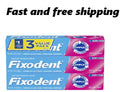 Denture Adhesive Cream - Strong All-Day Hold with Food Seal - 3 Pack 2.4 oz
