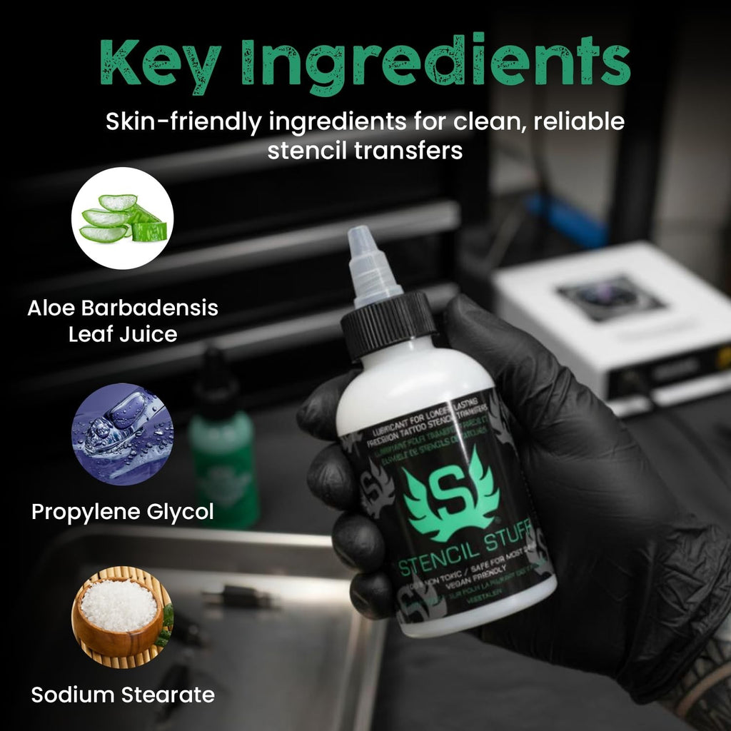 Tattoo Stencil Transfer Gel Solution - Long-Lasting, Easy Application