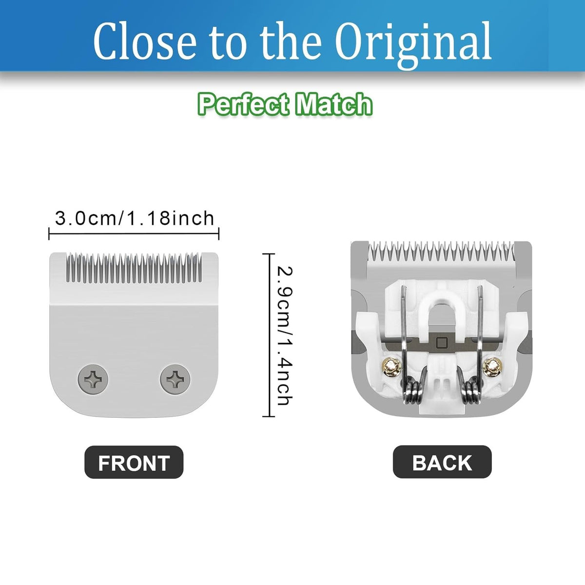 30mm Replacement Blade for Wahl Trimmers - Compatible with 9864 Series