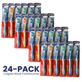 24 Pack Soft Bristle Compact Toothbrushes for Effective Oral Hygiene
