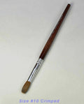 Kolinsky Acrylic Nail Brush Crimped for Manicure & Nail Art - Multiple Sizes