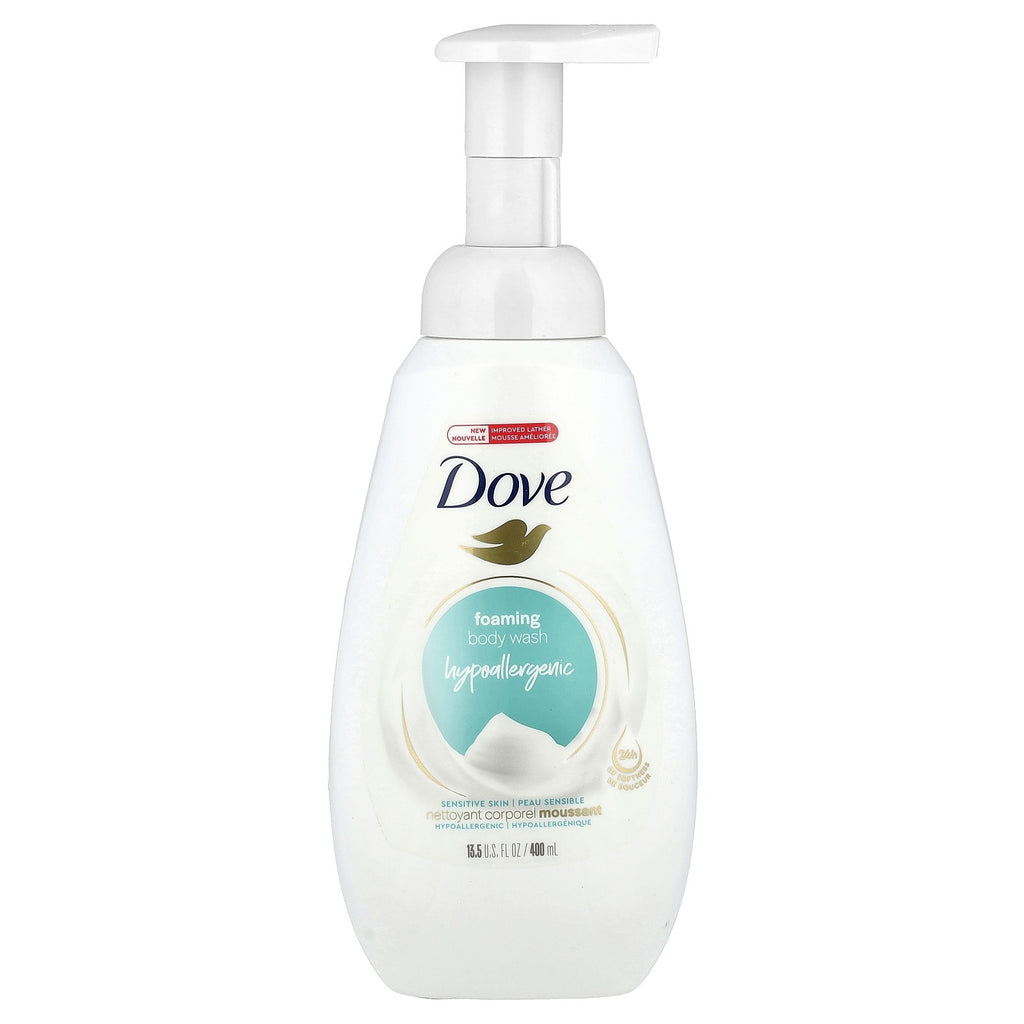 Dove Hypoallergenic Foaming Body Wash for Sensitive Skin 13.5 fl oz