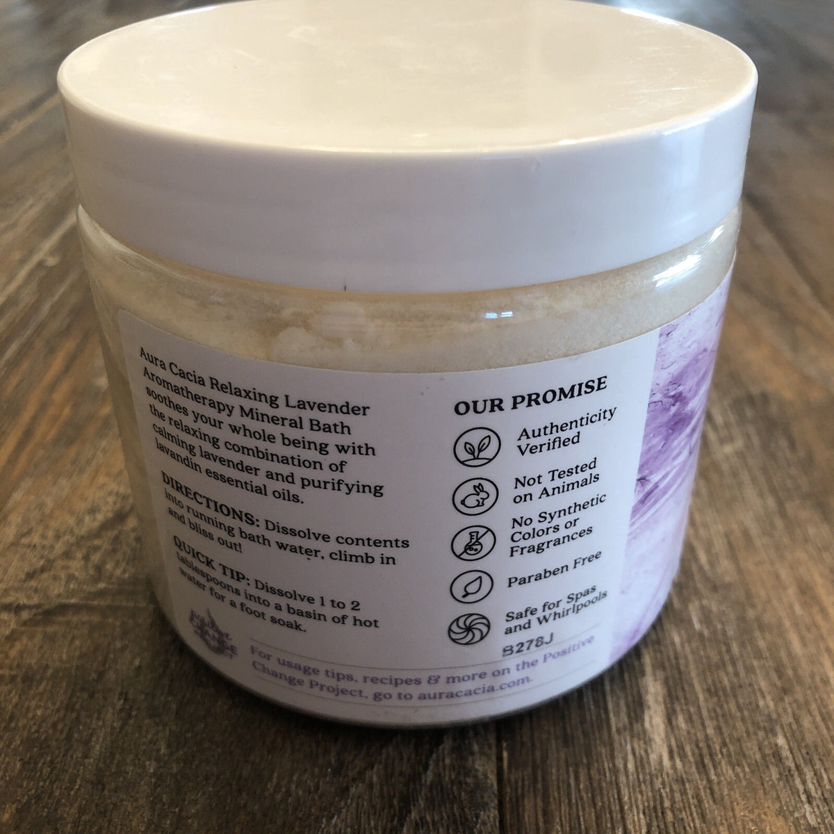 Relaxing Lavender Mineral Bath - Aromatherapy Bath Soak 16 oz