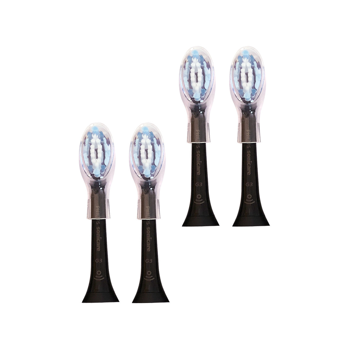 4-Pack Sonicare DiamondClean Smart G3 Black Replacement Brush Heads