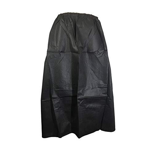 Disposable Spa Wrap Bathrobe Black 15 Pack - Lightweight Non-Woven Material