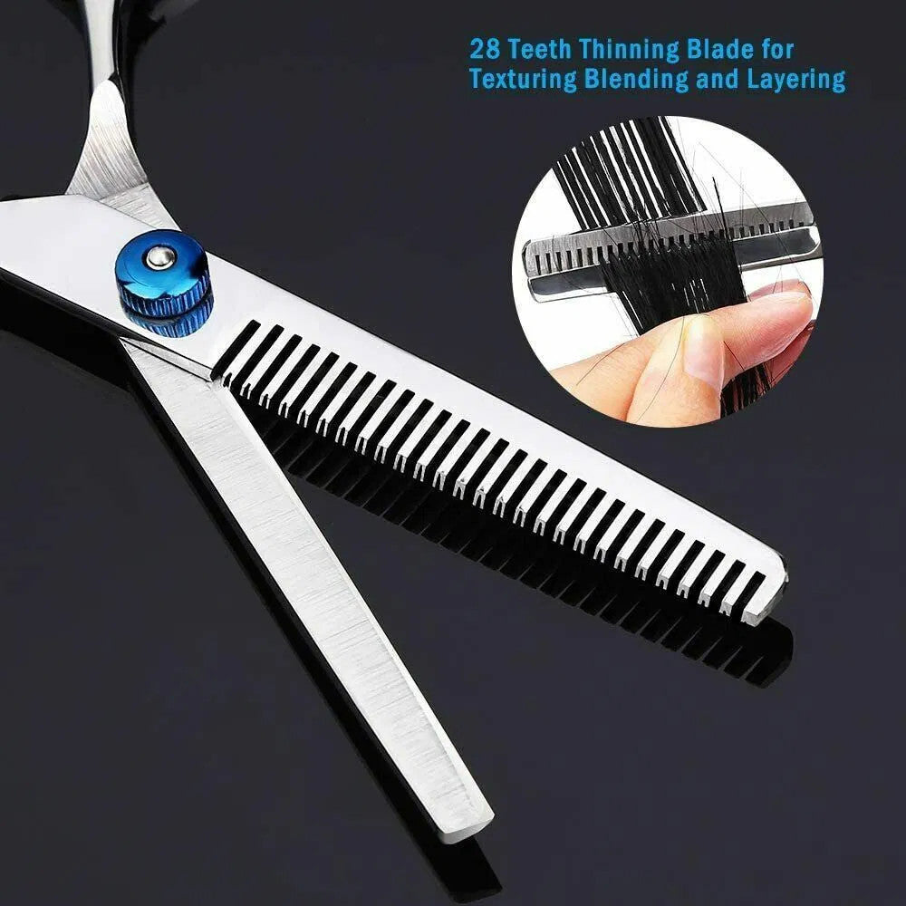 Professional Hair Thinning Scissors Barber Shears Hairdressing Set