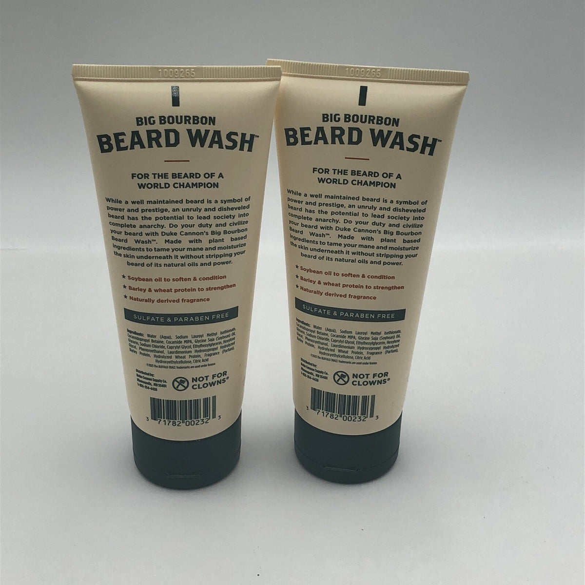 Duke Cannon Big Bourbon Beard Wash Buffalo Trace 6 Oz Lot of 2 - Men’s Grooming