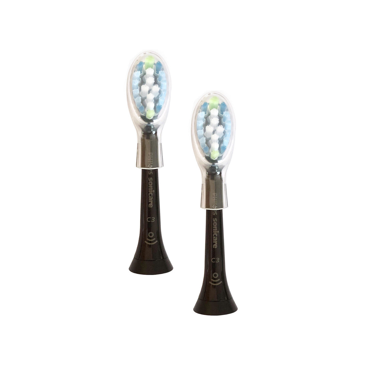 Philips Sonicare DiamondClean C3 Premium Replacement Brush Heads - Black, 2 Pack