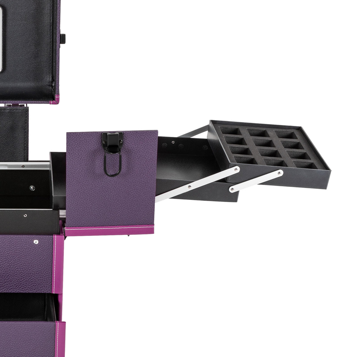 Lockable Portable Cosmetic Storage Organizer Trolley for Makeup