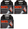 Personna M5 Magnum Razor Refill Blades with Trimmer - 4 Cartridges, 3 Pack