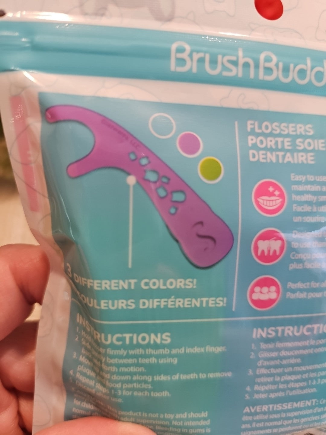 Kids Flossers with Squishmallow Design - Mint Flavored 45 Count - Fun Oral Care