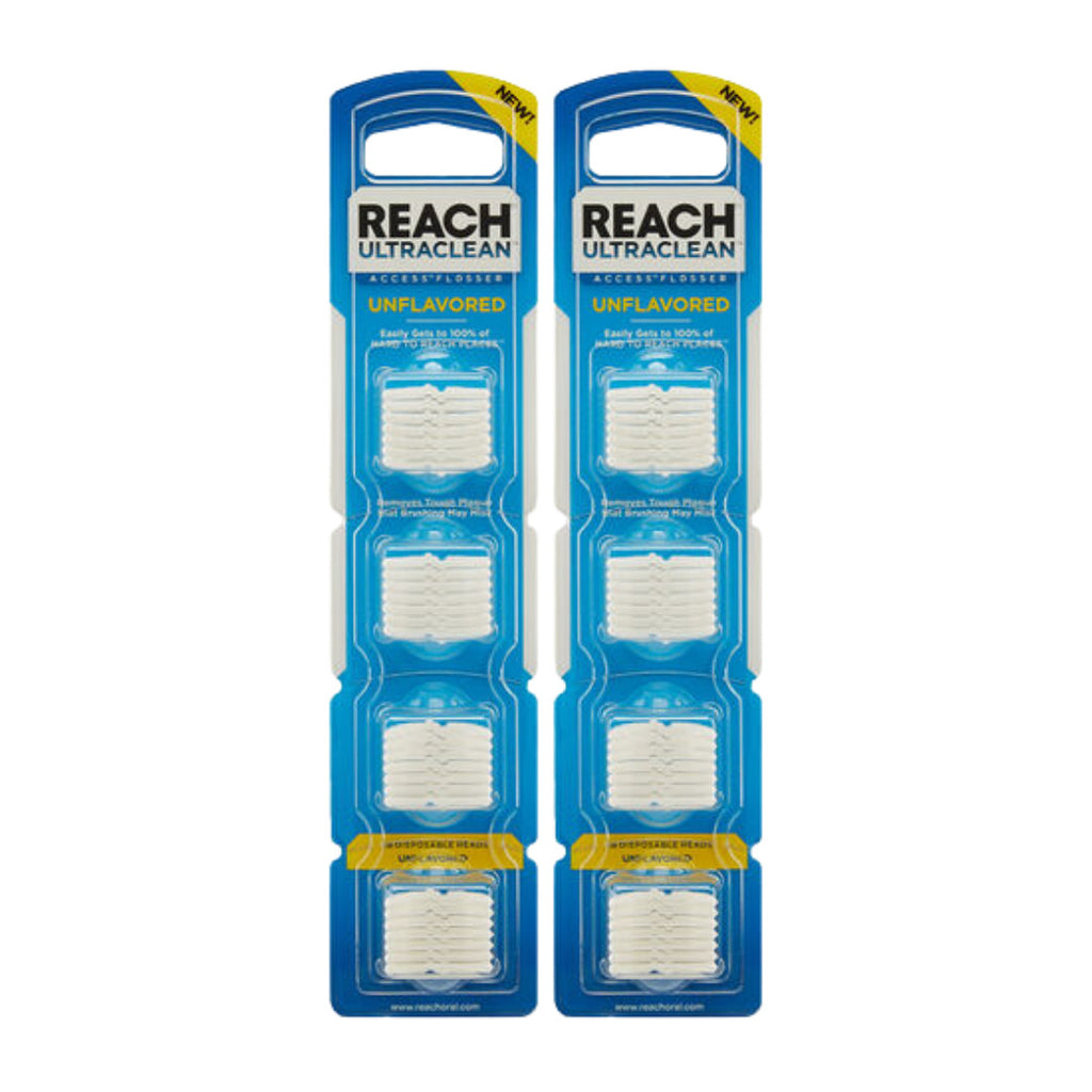 Flosser Refill Heads - Mint & Unflavored, 28 Pack - Compatible with Ultraclean Access