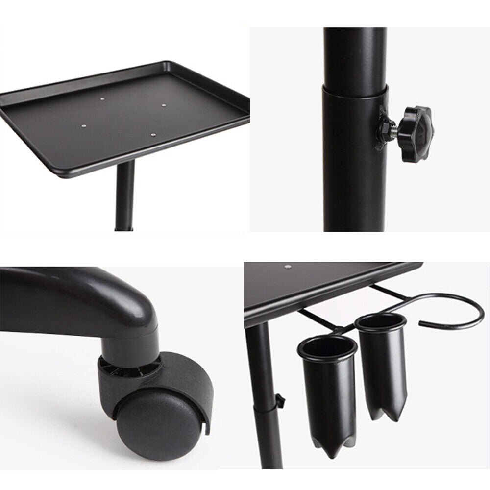 Salon Trolley Hairdressing Cart with Adjustable Height & Large Tray