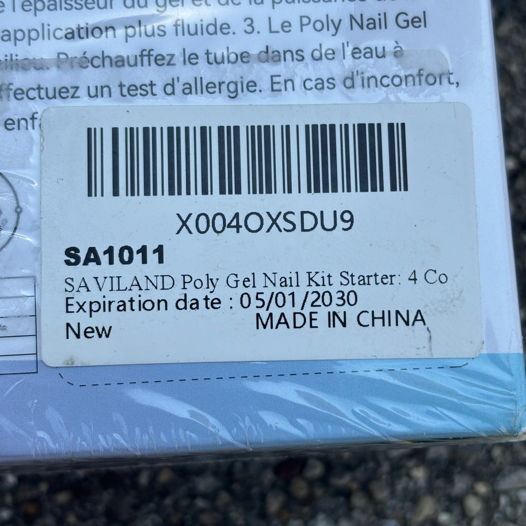 Saviland Poly Nail Gel Kit with 4 Shades – Sealed, Expired 2023