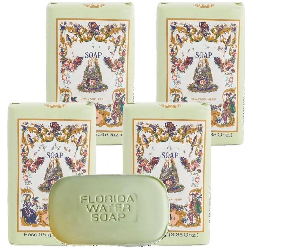 Lanman & Kemp Florida Water Scented Soap Bar - Pack of 4