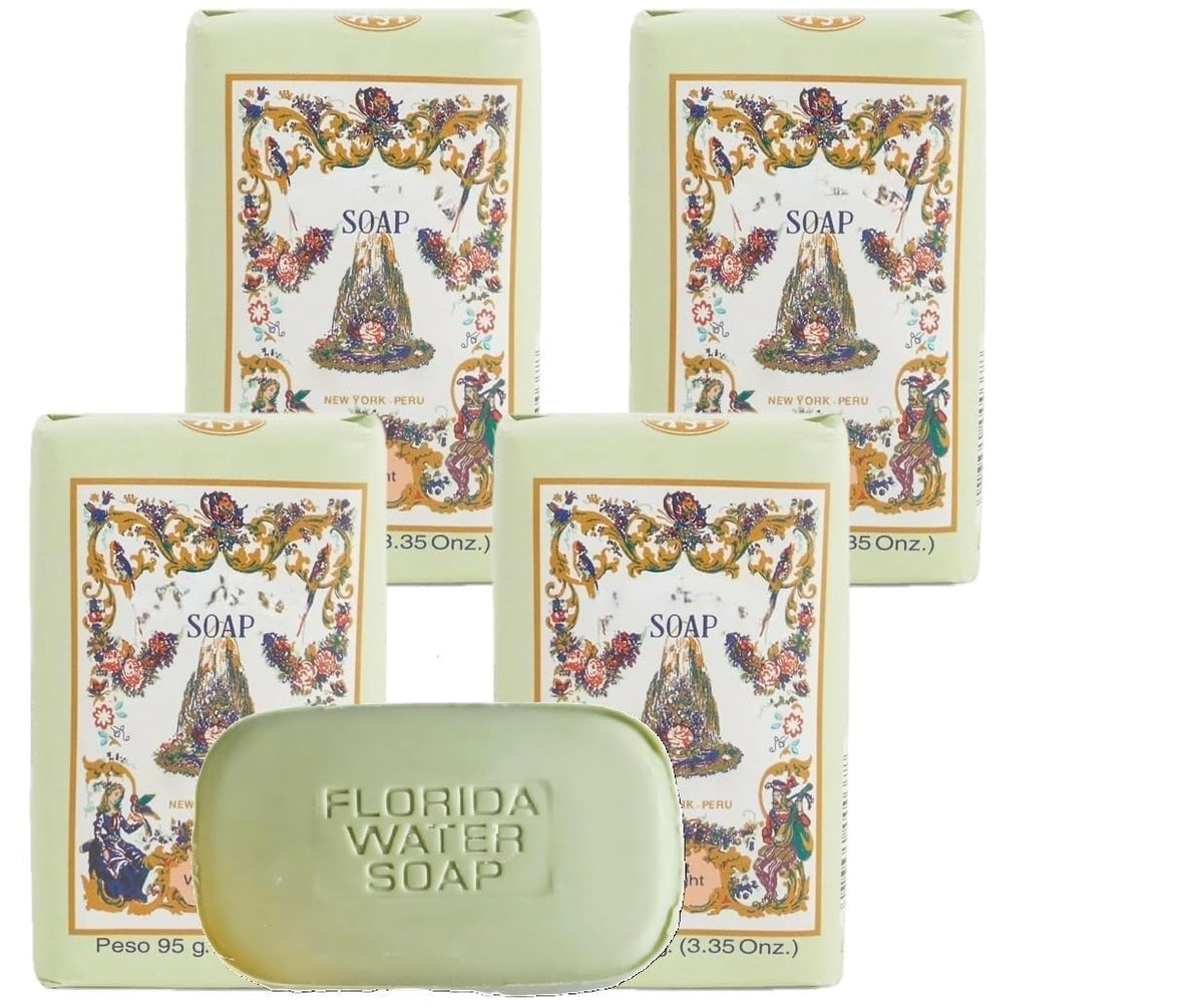 Lanman & Kemp Florida Water Scented Soap Bar - Pack of 4