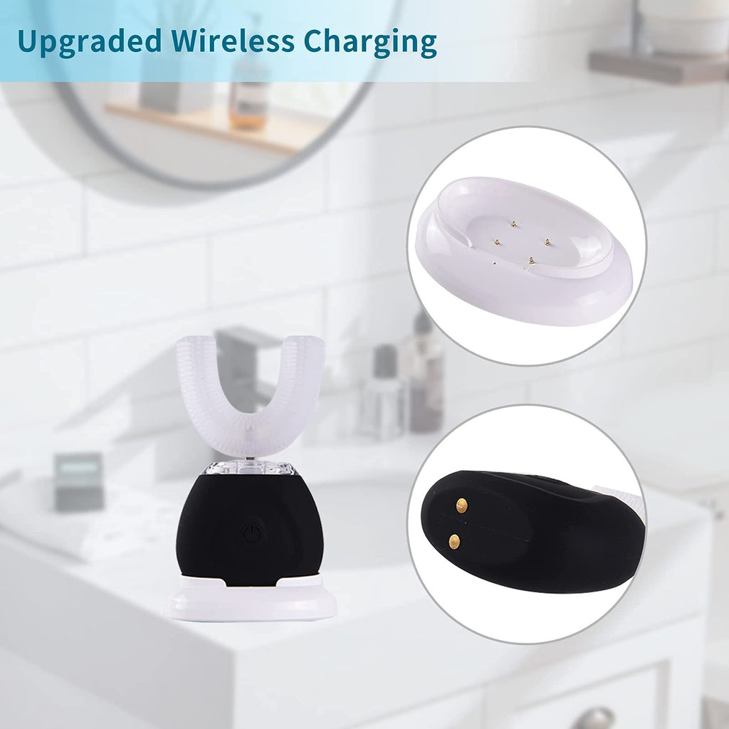 Automatic U-Shaped Ultrasonic 360 Toothbrush for Deep Oral Cleaning with Whitening Light