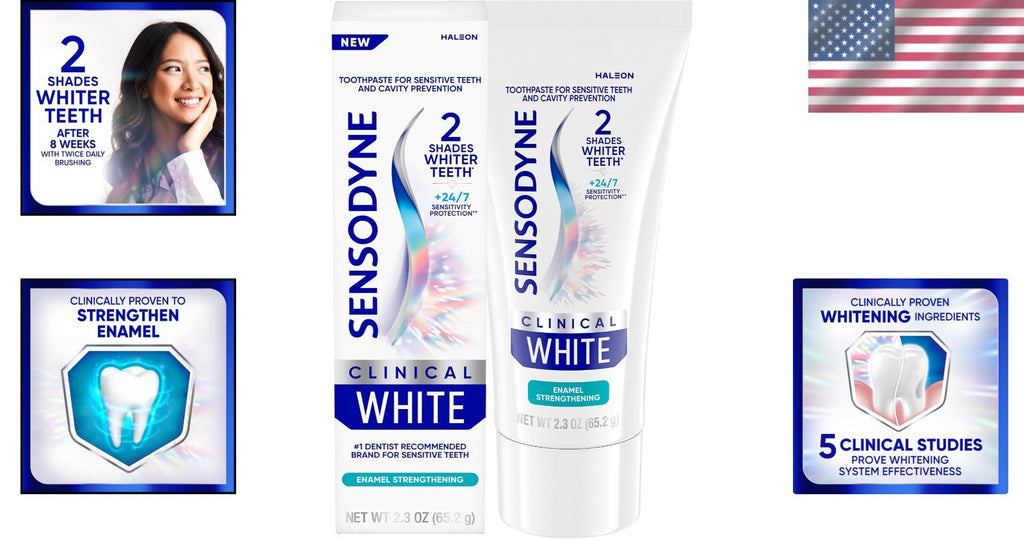 Fluoride-Free Whitening Toothpaste for Sensitive Enamel - 2.3 oz