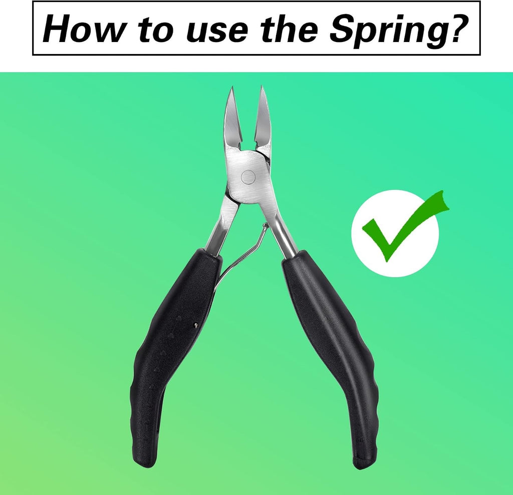 Heavy Duty Stainless Steel Toenail Clipper for Ingrown and Thick Nails