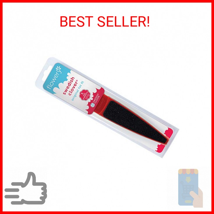 Swedish Clover Red Foot File Pedicure Foot Scrubber 60/100 Grit
