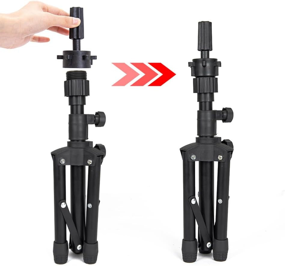 25 Inch Adjustable Wig Stand Tripod for Hairdressing Training