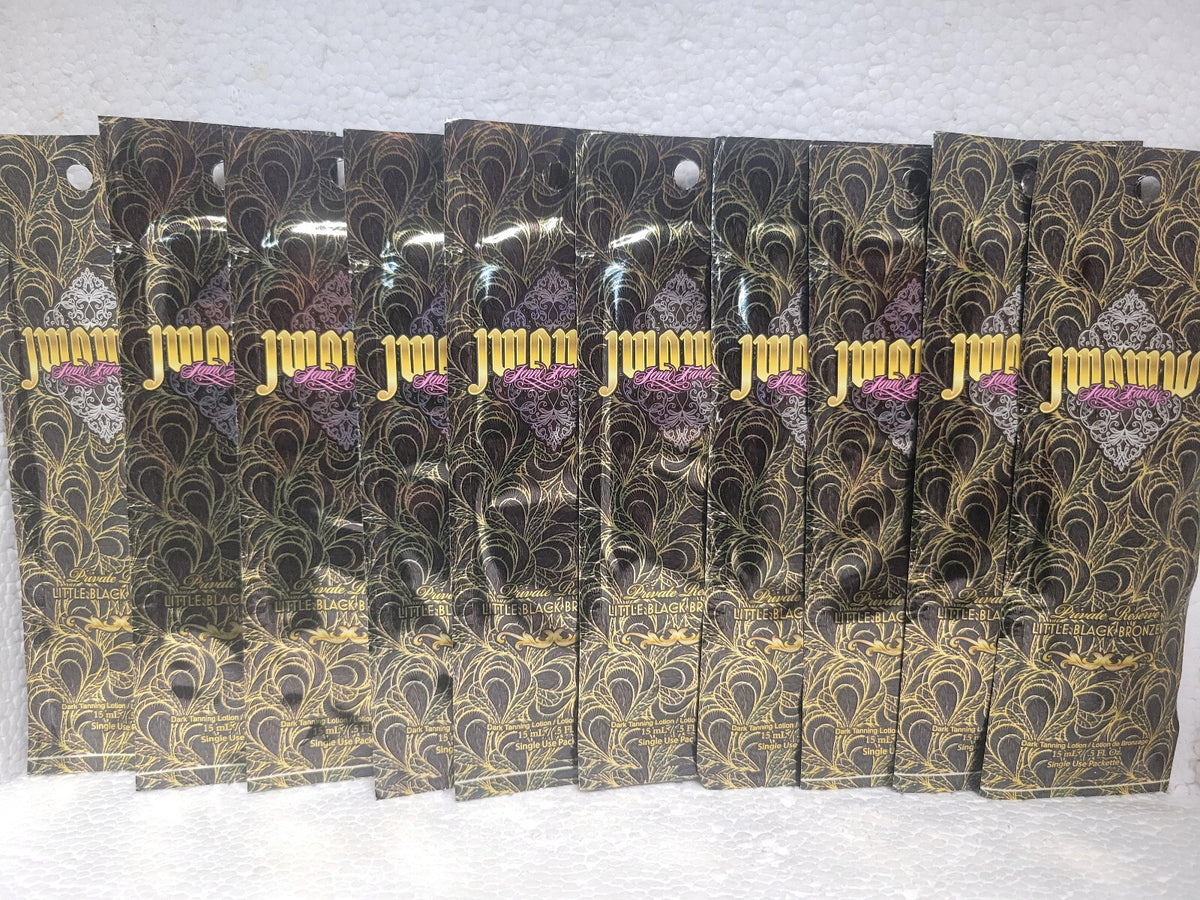 Australian Gold Jwoww Little Black Bronzer Tanning Lotion Packets - Rare 10 Packets
