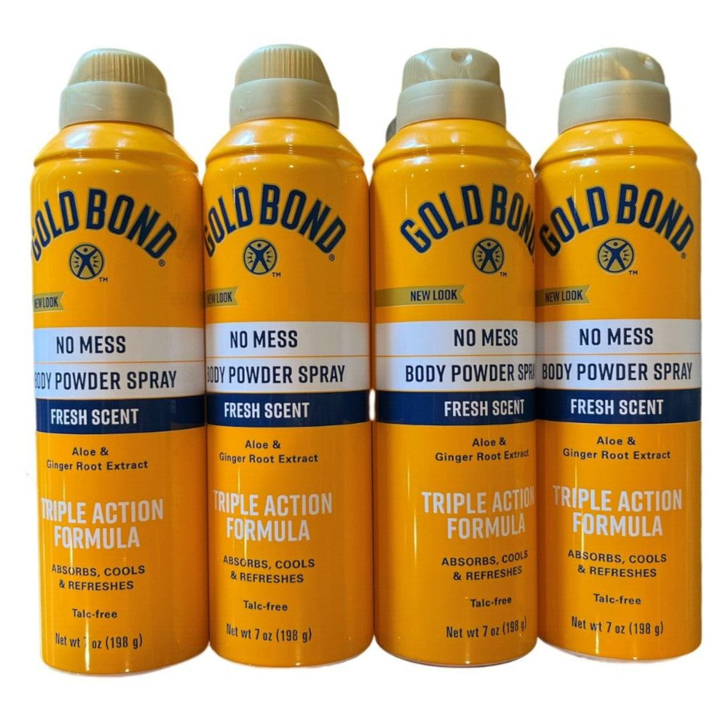 Gold Bond Body Powder Spray Fresh Scent 7oz Pack of 4