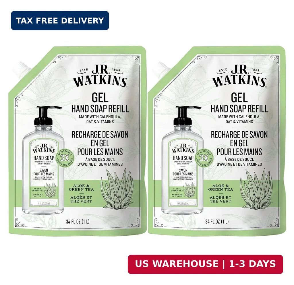 Aloe & Green Tea Hand Soap Refill Pack - Moisturizing, 34 Fl Oz, 2-Pack